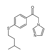 2-imidazol-1-yl-1-[4-(3-methylbutylsulfanyl)phenyl]ethanone结构式