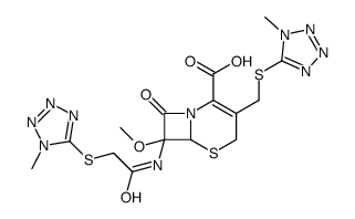 S-Decyanomethyl-S-(1-methyl-1H-tetrazol-5-yl) Cefmetazole structure