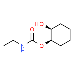 Carbamic acid, ethyl-, (1R,2S)-2-hydroxycyclohexyl ester, rel- (9CI) structure