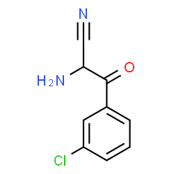 Benzenepropanenitrile,-alpha--amino-3-chloro--bta--oxo- Structure