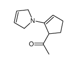 1-[2-(2,5-dihydropyrrol-1-yl)cyclopent-2-en-1-yl]ethanone Structure