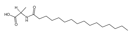 N-Hexadecanoyl-D-alanine structure