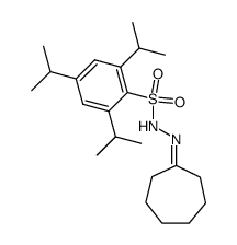 cycloheptanone (2,4,6-triisopropylbenzenesulfonyl)hydrazone Structure