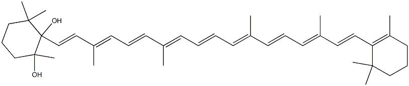 (9'Z)-5,6-Dihydro-5,6-dihydroxy-β,β-carotene结构式