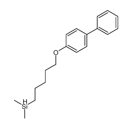 dimethyl-[5-(4-phenylphenoxy)pentyl]silane Structure