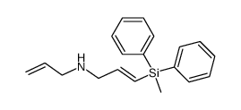 (E)-N-allyl-3-(methyldiphenylsilyl)prop-2-en-1-amine Structure
