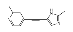 2-methyl-4-[2-(2-methyl-1H-imidazol-5-yl)ethynyl]pyridine结构式