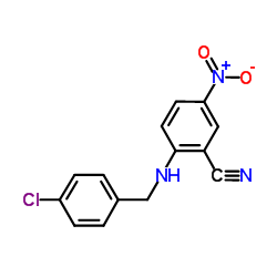 2-(4-Chloro-benzylamino)-5-nitro-benzonitrile结构式