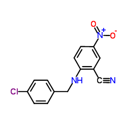 2-(4-Chloro-benzylamino)-5-nitro-benzonitrile Structure