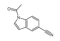 1H-Indole-5-carbonitrile,1-acetyl-结构式
