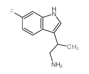 1H-Indole-3-ethanamine, 6-fluoro-.beta.-methyl- structure