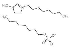 1-methyl-3-octylimidazol-1-ium,octyl sulfate结构式