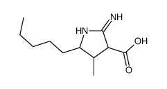 2H-Pyrrole-4-carboxylicacid,5-amino-3,4-dihydro-3-methyl-2-pentyl-(9CI) Structure