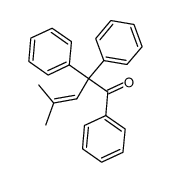 4-methyl-1,2,2-triphenyl-3-penten-1-one结构式