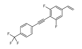 5-ethenyl-1,3-difluoro-2-[2-[4-(trifluoromethyl)phenyl]ethynyl]benzene结构式