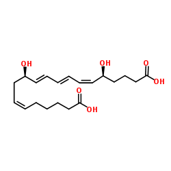 20-carboxy Leukotriene B4结构式