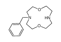 4-benzyl-1,7-dioxa-4,10-diazacyclododecane结构式