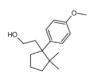 2-[1-(4-methoxyphenyl)-2,2-dimethylcyclopentyl]ethanol Structure