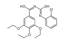 N-[(2-chlorophenyl)carbamothioyl]-3,4,5-triethoxybenzamide结构式