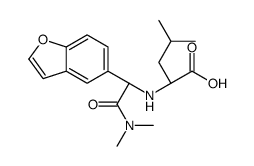 (2S)-2-[[(1R)-1-(1-benzofuran-5-yl)-2-(dimethylamino)-2-oxoethyl]amino]-4-methylpentanoic acid结构式