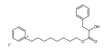 8-pyridin-1-ium-1-yloctyl (2R)-2-hydroxy-3-phenylpropanoate,iodide结构式