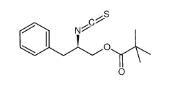 (2R)-3-phenyl-1-pivaloyloxy-2-propyl isothiocyanate结构式