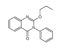 3-phenyl-2-propoxyquinazolin-4-one结构式