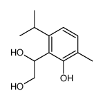 1-(2-hydroxy-6-isopropyl-3-methylphenyl)ethane-1,2-diol结构式