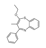 2-ethoxy-3-methyl-4-phenyl-1,5-benzothiazepine结构式