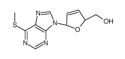 [(2S,5R)-5-(6-methylsulfanylpurin-9-yl)-2,5-dihydrofuran-2-yl]methanol Structure