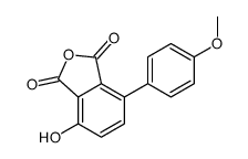 4-hydroxy-7-(4-methoxyphenyl)-2-benzofuran-1,3-dione结构式