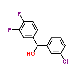 3-CHLORO-3',4'-DIFLUOROBENZHYDROL结构式