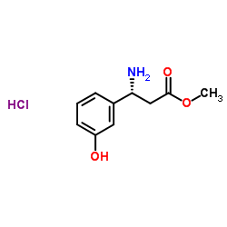 (R)-Methyl 3-amino-3-(3-hydroxyphenyl)propanoate hydrochloride structure