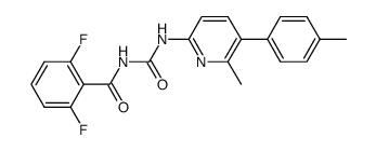 1-(2,6-difluorobenzoyl)-3-(6-methyl-5-(4-tolyl)-2-pyridyl)urea Structure