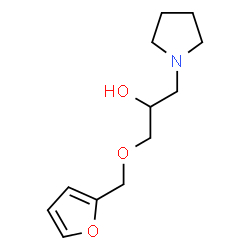 1-(FURAN-2-YLMETHOXY)-3-PYRROLIDIN-1-YL-PROPAN-2-OL structure