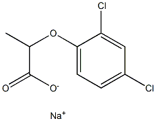 sodium ()-2-(2,4-dichlorophenoxy)propionate结构式