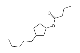 (3-pentylcyclopentyl) butanoate Structure