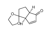 (3a'R,6a'R)-2',3',3a',6a'-tetrahydro-4'H-spiro[1,3-dioxolane-2,1'-pentalen]-4'-one Structure