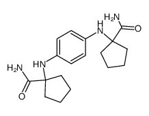 1,1'-p-phenylenediamino-bis-cyclopentanecarboxylic acid diamide Structure