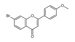 7-bromo-2-(4-methoxyphenyl)chromen-4-one Structure