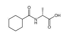 N-(CYCLOHEXYLCARBONYL)-D-ALANINE Structure