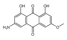1,8-dihydroxy-3-methoxy-6-amino-9,10-anthraquinone结构式