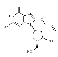 8-allyloxy-2'-deoxyguanosine结构式