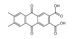 6,7-dimethyl-9,10-dioxoanthracene-2,3-dicarboxylic acid Structure