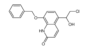8-benzyloxy-5-(2-chloro-1-hydroxy-ethyl)-1H-quinolin-2-one Structure