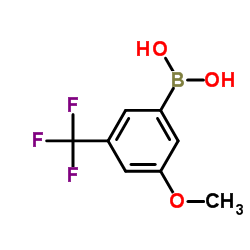 [3-Methoxy-5-(trifluoromethyl)phenyl]boronic acid Structure