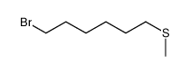 1-bromo-6-methylsulfanylhexane结构式