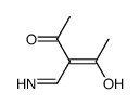 3-Penten-2-one, 4-hydroxy-3-(iminomethyl)- (9CI) Structure