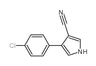 4-(4-chlorophenyl)-1h-pyrrole-3-carbonitrile Structure