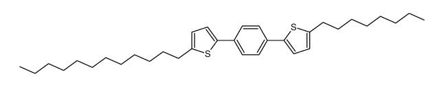 2-dodecyl-5-[4-(5-octylthiophen-2-yl)phenyl]thiophene Structure
